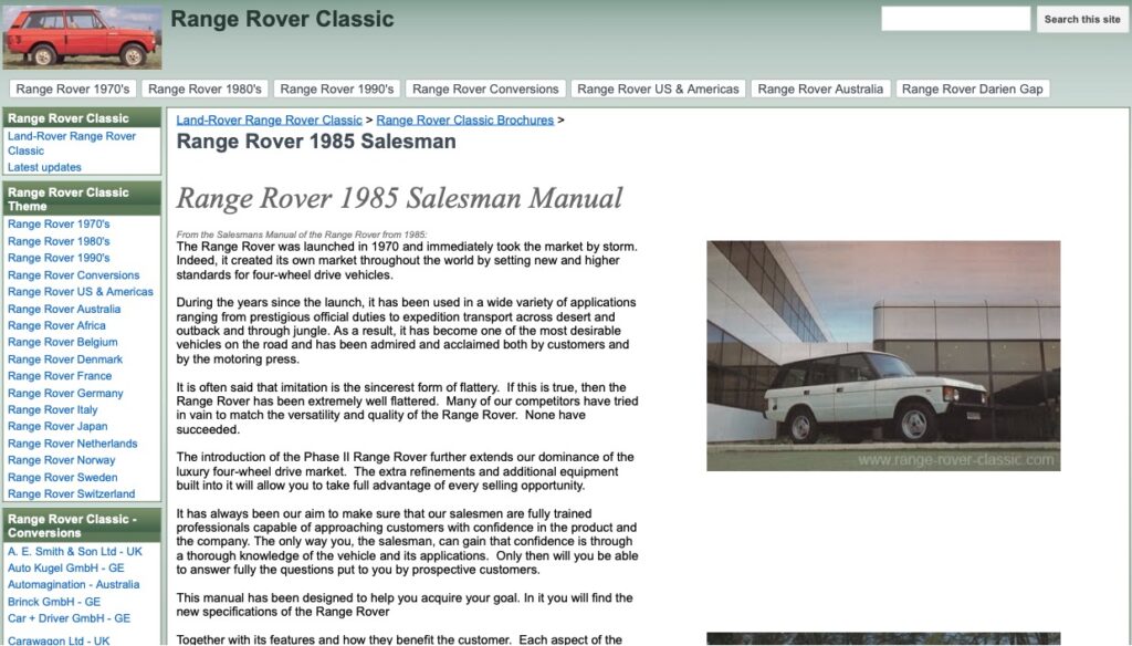 27-Range-Rover-1985-Salesman-rally-rally.com-Extract-from-the-archives-Range-Rover-Classic.com