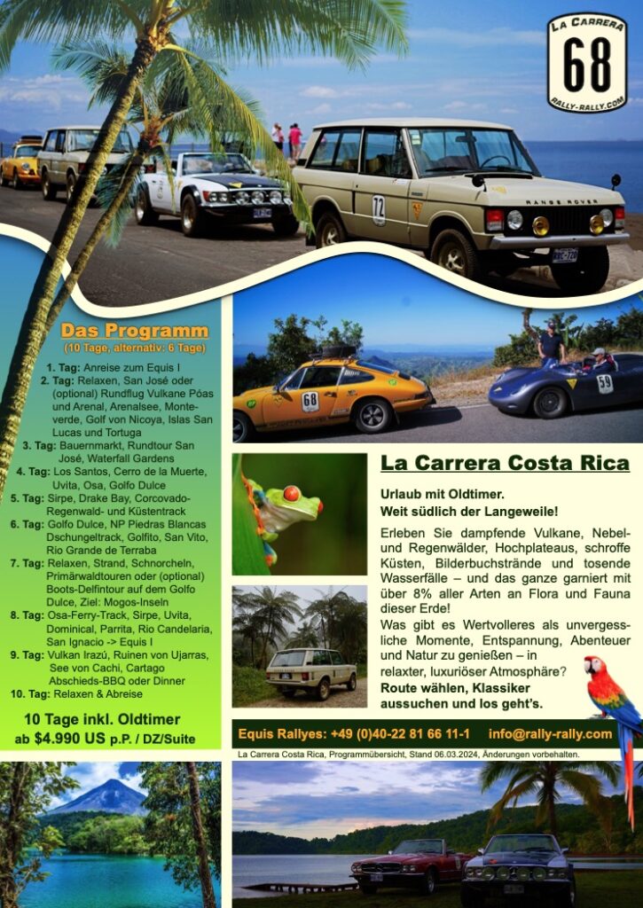 La Carrera Costa Rica - Programmuebersicht